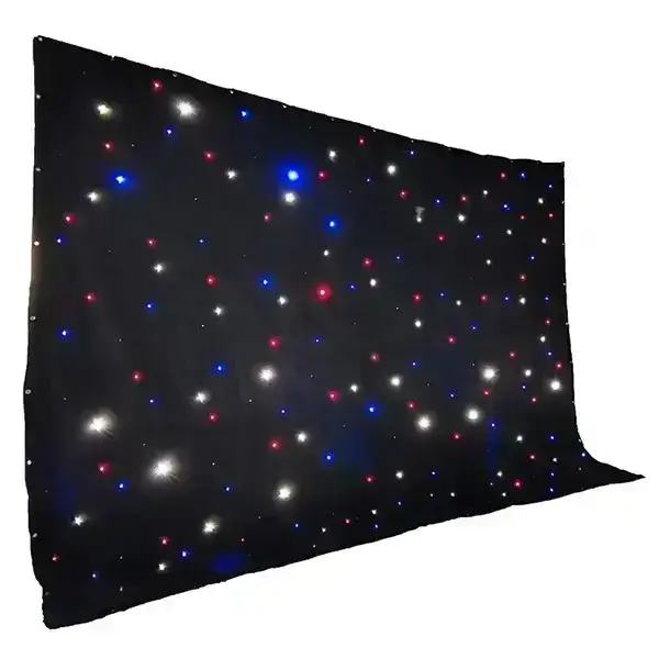 Good Quality Cloth LED Star Curtain 4m*8m Night Club Decor Star Curtain