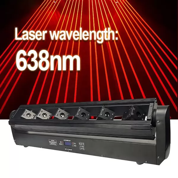6Eyes 500mw Red Moving Head Beam Laser Bar