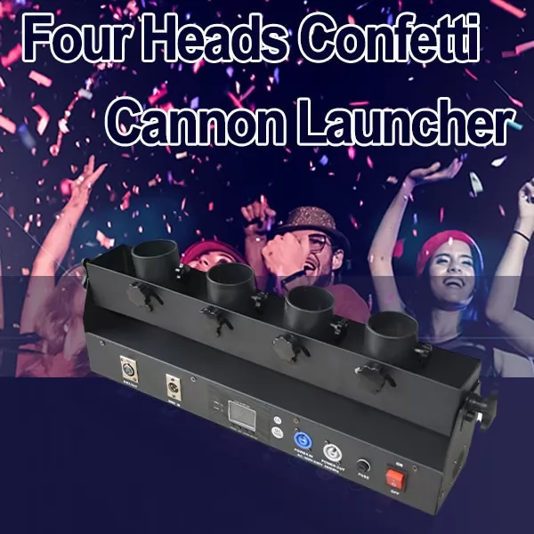 Four Heads Confetti cannon Launcher For Wedding,Party and Event/Confetti Shot Launcher