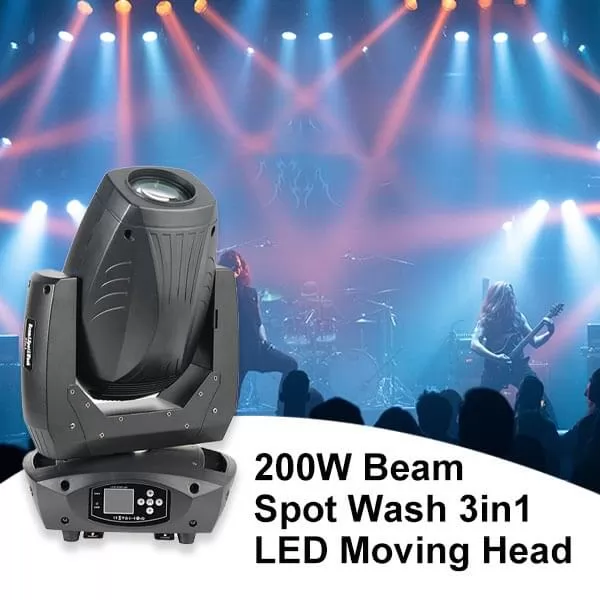 200w beam spot wash 3in1 led moving head light