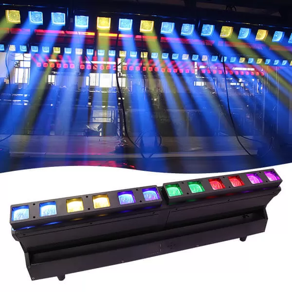 12x40w rgbw 4in1 led zoom pixel moving beam bar