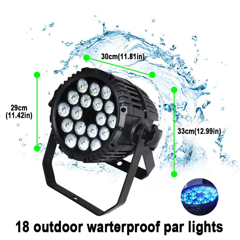 18*8w rgbw 4in1 IP65 waterproof led par light