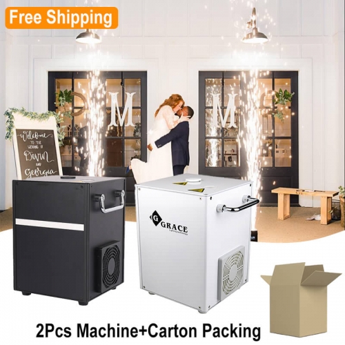 Free Shipping 750W black or white cold spark machine sparkular machine